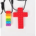 thumbnail image 3 of Collar masticable sensorial para niños, niños y niñas, paquete de 4 collares masticables de silicona para autismo, TDAH, masticar, morder, colgante masticable con motor oral para masticadores suaves Sincero Electrónica, 3 of 3