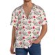 thumbnail image 1 of Balery Cartoon Koala Bear Camisa Casual de Manga Corta con Botones para Hombre, Texturizada, Estilo Cubano, para Playa, Verano-Small, 1 of 5