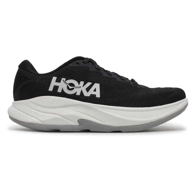 Zapatillas Hoka Rincon 4 para hombre, color negro y blanco, talla 11