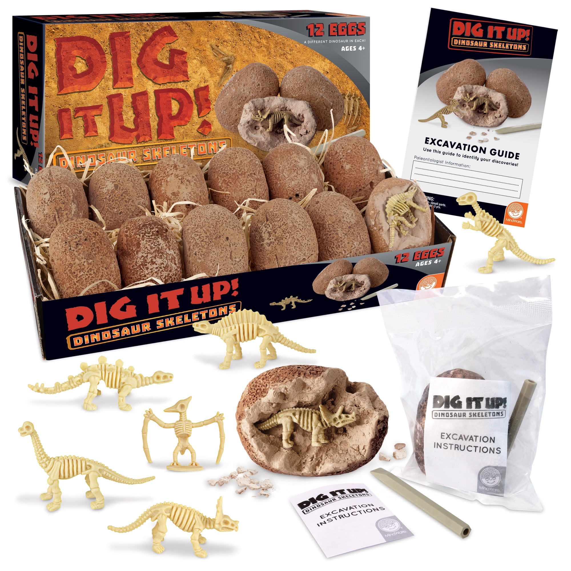 MindWare Dig It Up! Dino Skeletons plus FREE Excavation Kit - Ages 4+