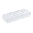 thumbnail image 2 of Storex Plastic Stretched Pencil Box – Lightweight School Supply Case for Students, Grade School to College, Clear, 2 of 4