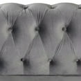 thumbnail image 2 of Morden Fort simplicity Sofas for Living Room Furniture Sets, Chair, Couch and Sofa 3 Pieces, Fabric Dutch Velvet Light Grey, 2 of 7