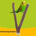 thumbnail image 2 of Tenedor de madera para loros, soporte para ramas de árboles, perchas para ramas de mascotas, juguetes para morder (15cm) Likrtyny Para estrenar, 2 of 6