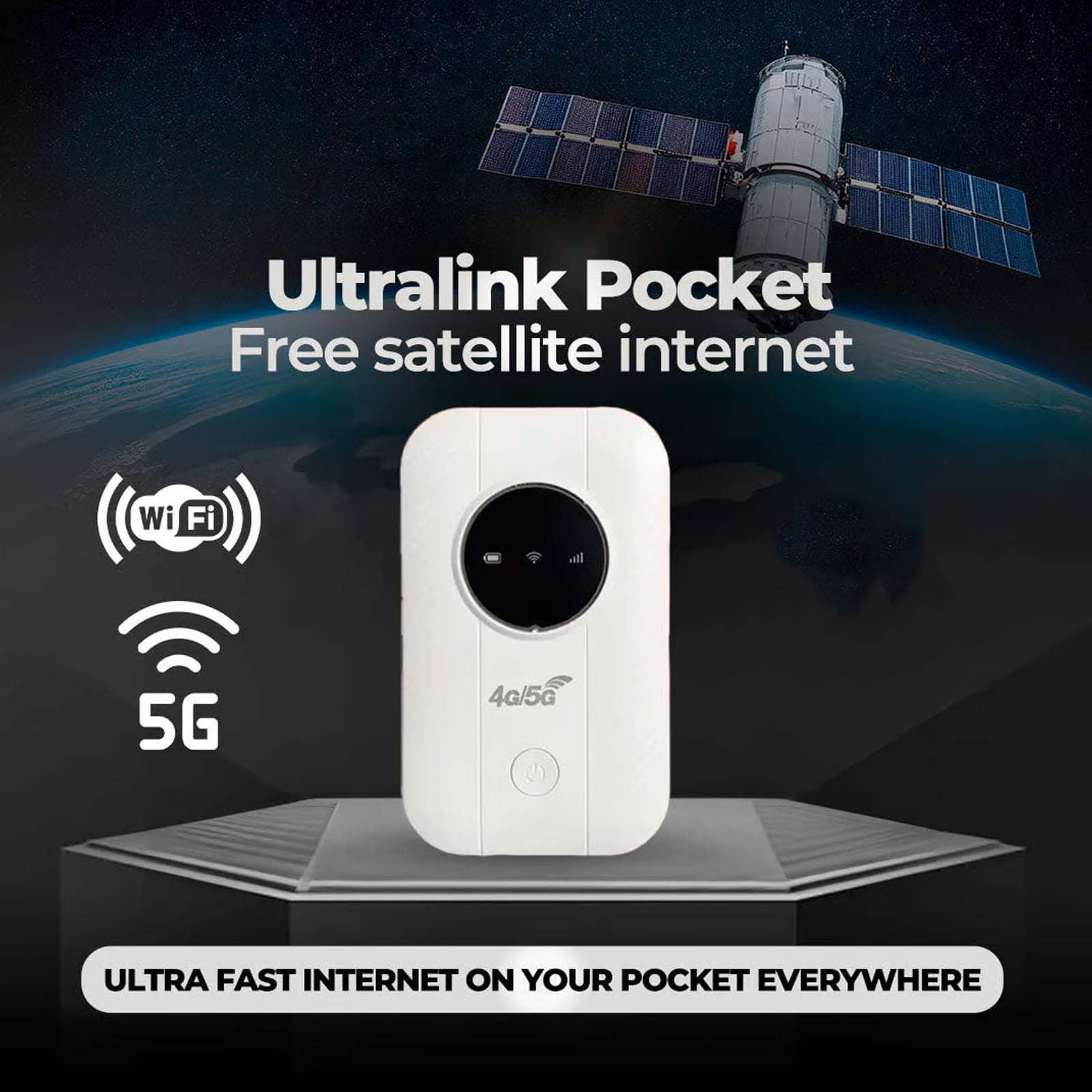 2025 New Portable WiFi, Pocket Wi-Fi - Free Internet in Your Pocket, Free WiFi Router, Free WiFi Anywhere, Pro Portable WiFi, Portable Satellite Internet, Portable WiFi Hotspot for Travel