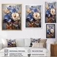 thumbnail image 4 of Designart "Elegance In A Gilded Bouquet Of Pansies I" Pansies Floater Framed Wall Art Prints, 4 of 5