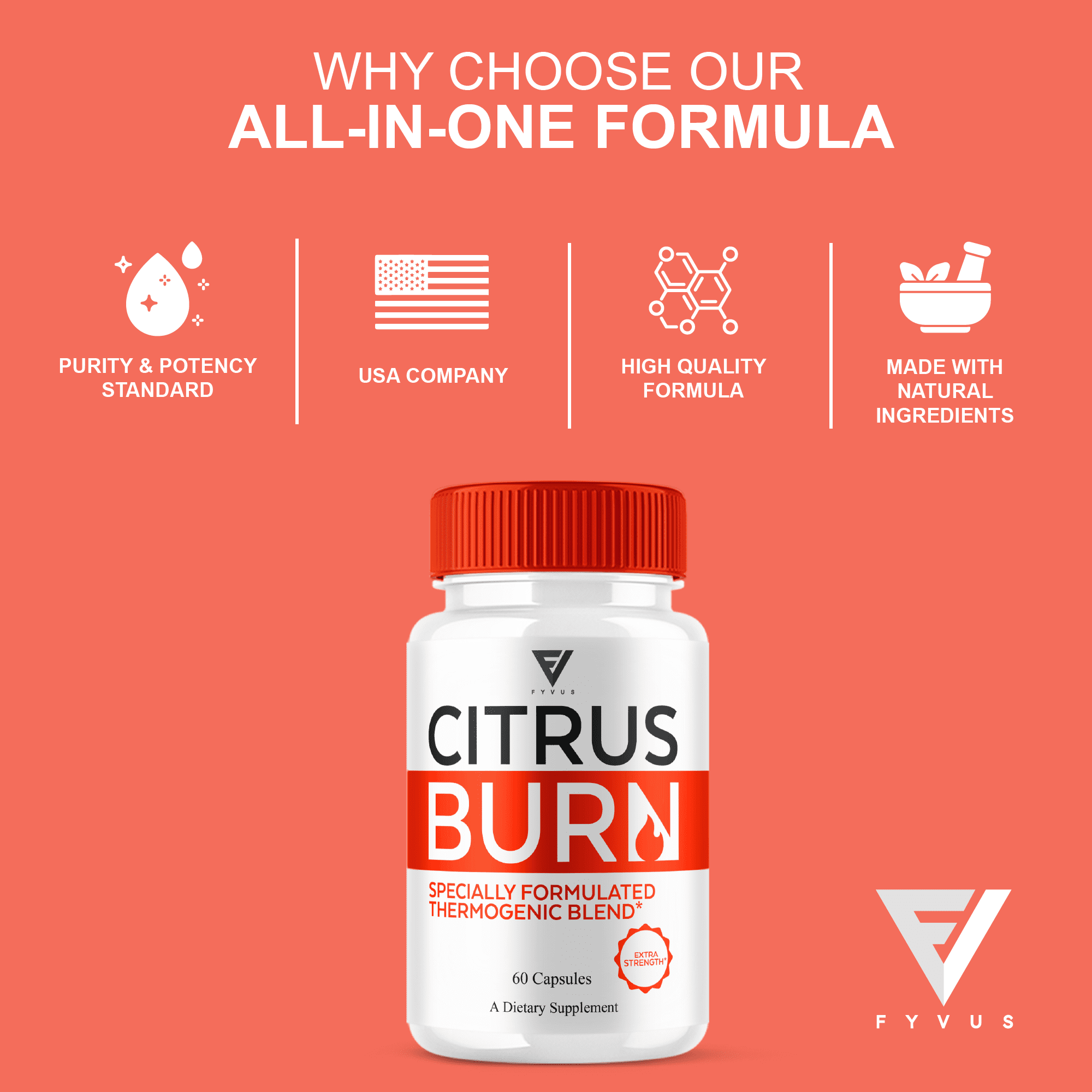 (5 Pack) Citrus Burn Weight Management Capsules, CitrusBurn Advanced Daily Health Formula Pills (300 Capsules)