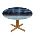 thumbnail image 3 of PIKWEEK  Fitted Table Cover for Round Tables Ice Hockey Sport Arena Tablecloth with Elastic Edge,Waterproof Table Cloth Covers for Outdoor Picnic Patio Coffee Kitchen Dinning Party Stadium Style White, 3 of 7