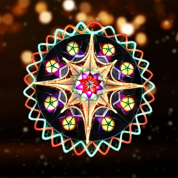 Merry Capiz na Parol, Christmas Lantern LED 30 inches