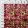 thumbnail image 2 of oneOone Tissu en Coton Flex Rouge Abstrait pour Robe Tissu Imprimé au Mètre 40 Pouces de Large, 2 of 4
