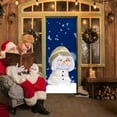 thumbnail image 3 of 3D Christmas Door Decal Sticker-Christmas Snownman Door Stickers Decor Door Wall Mural Wallpaper Removable Door Cover Decoration, 3 of 15