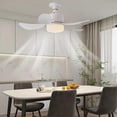 thumbnail image 4 of Modern Led Ceiling Fan with Light Dimmable E27 Bedroom Living Room Fan Lamp, 4 of 5