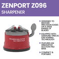 thumbnail image 4 of Zenport Z096 Blade Sharpener with Suction Attachment, Red - 10 Pack, 4 of 5