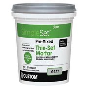 Custom Building Products SimpleSet Pre-Mixed Thin-Set Mortar - White - 1 Qt