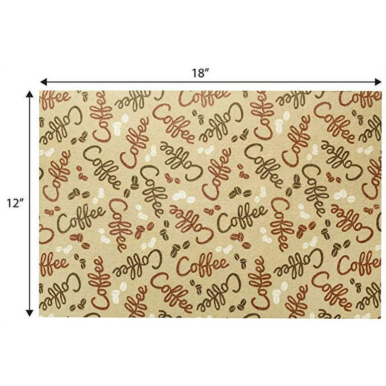 S&T INC. 505601 Coffee and Java Maker Mat 12'x18' Typography for sale  online