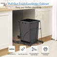 thumbnail image 7 of Pull Out Trash Can Under Cabinet & Under Sink Garbage Can Pull Out，Heavy Duty Cabinet Organizer Roll Out Kit，Requires 13" W X 18" D Minimum Cabinets， Black Finish， (Waste Bin Not Included), 7 of 7