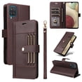 thumbnail image 2 of FOXDOCK Funda tipo Cartera para Samsung Galaxy A12/M12 – Cubierta de Cuero PU con Múltiples Ranuras, Bolsillo para Efectivo y Correa de Muñeca, 2 of 6