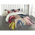 thumbnail image 3 of Ambesonne Fitness Quilted Bedspread Set 3 Pcs, Sportswear Accessories, King Size, Multicolor, 3 of 5