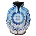 thumbnail image 1 of Sudadera con capucha y cremallera Mandala para hombre, estilo Harajuku de primavera, para adolescentes, con estampado 3D, ropa de calle unisex de gran tamaño, divertida, estilo hip hop, gran oferta in, 1 of 6