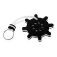 thumbnail image 1 of Accesorios de remo de vela Cola Llavero flotante en forma de rueda 70 Negro, 1 of 8