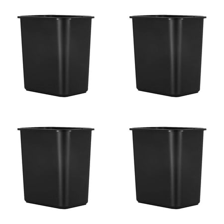 

Space Saving Wastebasket Fits Under Desk And Small Narrow Spaces In Commercial Kitchen Home And Dorm Easy To Clean Black Large Clear Recycling Bags Yard Bags Bag Unscented Heavy Bags Simply Human