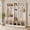 White, variant on Modern Hall Tree with Storage Bench, Entryway Coat Rack with 8 Hooks, Shoe Cabinet with 5 Cube Compartments and Shelves, Multifunctional Mudroom Organizer for Entryway, Hallway, Living Room