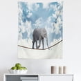 thumbnail image 1 of Africa Tapestry, Classic Walking on Heavy Large Balance Cloudy Skies, Fabric Wall Hanging Decor for Bedroom Living Room Dorm, 5 Sizes, Blue Grey White, by Ambesonne, 1 of 1