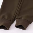 thumbnail image 6 of HAOTAGS Toddler Boys Pants, Elastic Casual Sports Pants Narrow-legged Solid Brown 5 T, 6 of 9