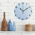 thumbnail image 3 of Dreamtimes Light Blue Wall Clock,Silent Non Ticking 10 Inch Battery Operated Round Wall Clocks for Kitchen,Home,Bedrooms,Office Decor, 3 of 6