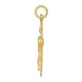 thumbnail image 4 of Auriga Fine Jewelry 10K Yellow Gold Solid Polished Crucifix Cross Pendant for Women (L-32 mm,W-16 mm), 4 of 5
