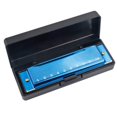 thumbnail image 4 of 4-Piece Key of C Harmonica Set - 10-Hole 10-Tone Beginner Musical Instrument for Kids & Students, with Protective Case, Multicolor, 4 of 8