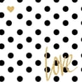 thumbnail image 2 of SD Graphics Studio 12x12 White Modern Wood Framed Museum Art Print Titled - Love with Dots, 2 of 4