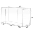 thumbnail image 2 of Soporte para toallas de papel comercial, soporte dispensador de toallas de papel acrílico transparente apto para toallas de papel comerciales plegables en C, triples y múltiples, 2 of 4