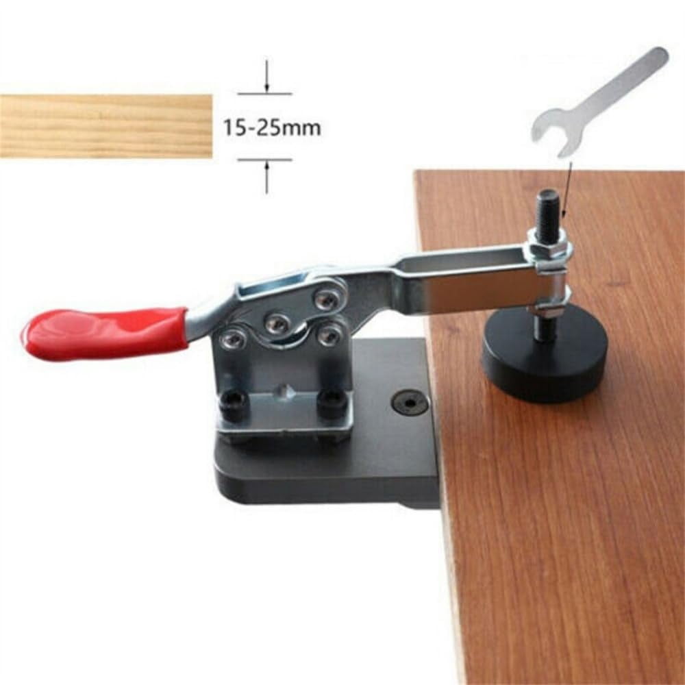 35MM Concealed Hinge Jig, Aluminum Alloy Hinge Hole Drilling Jig Puncher Locator, Woodworking Drilling Tools For Door Cabinets Hinges Mounting