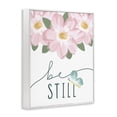 thumbnail image 4 of Stupell Industries Be Still with Florals Religious Painting White Framed Art Print Wall Art, 11 x 14, 4 of 10