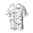 thumbnail image 4 of Goofa Sea Creatures Printed Men's Casual Short-sleeved Shirt,Lightweight Breathable Button-down,Summer Casual men's top,Versatile Fashion shirt-X-Large, 4 of 7