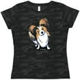 thumbnail image 3 of Inktastic Tricolor Papillon Women's T-Shirt, 3 of 5