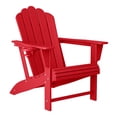 thumbnail image 3 of WestinTrends Highland Outdoor Patio HDPE Adirondack Chairs With Cup Holders (Set of 8), Red, 3 of 7