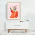 thumbnail image 3 of Orange Kitty Cat - Digital Art Cat Surrealism Pop Art Humor Animal Modern Art Fashion Unframed Wall Art Print 8 x 10 inches, 3 of 4