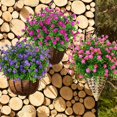 thumbnail image 5 of Artificial Fake Flowers Outdoor, Fake Plastic Greenerywedding Farmhouse Decor 8 Pcs Red Lotus, 5 of 5