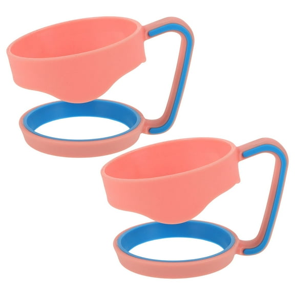 WHAMVOX 2pcs Tumbler Handle Beer Mugs Travel Mugs Holder Grip Plastic For Tumbler Cup Jars Containers