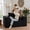 Black, variant on KeepCharm 47" Corduroy Boneless Sofa, Couch in a Box with Memory Foam & Pocket Springs, No Assembly Floor Sofa Chair, Cloud Couch for Bedroom, Living Room, Apartment, Small Spaces, Black