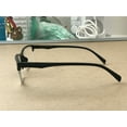 thumbnail image 5 of 2 Packs Unisex Fashion Square Half Frame Reading Glasses Spring Hinge Readers for Men Women +1.00, 5 of 6