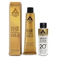 thumbnail image 1 of Hair Solution Gold 90 grams / 3.17 oz Hair Dye Satin 7.75 Color - Hair Dye Permanent + Peroxide Cream Vol 30 + Hair Care Gloves, 1 of 8