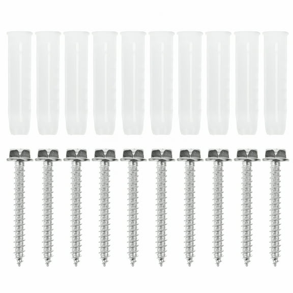 ZHZFKQ 2026 New 10 Sets Tv Mounting Hardware Kit Concrete Wall Anchors Tv Wall Mount Screws Set for Tvs,Wall Mounts,Home Entertainment Systems,Media Rooms,Living Rooms.