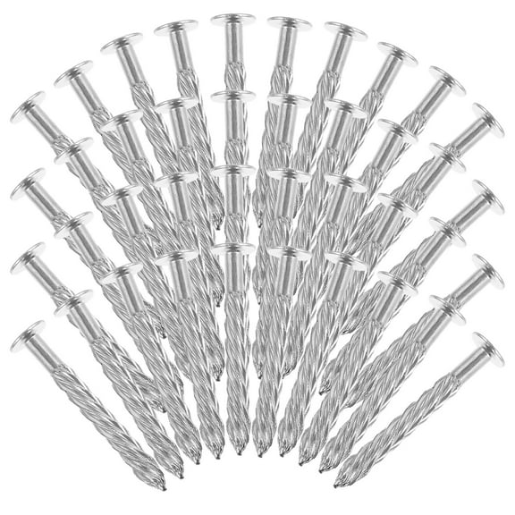 HAMPPLIES DIY Enthusiasts 100Pcs M8x70 Silver Stainless Steel Screw Nails for Floor and Carpet Fixing