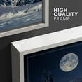 thumbnail image 4 of wall26 Framed Canvas Print Wall Art Set Moonlight Winter Snow Mountain Forest Nature Wilderness Photography Realism Rustic Landscape Colorful Cool for Living Room, Bedroom, Office - 24"x36", 4 of 5