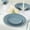 Dusty Blue/Gold, variant on Efavormart 10-Pack Economy Plastic Charger Plates 13" Round Clear/Silver Glitter with Beaded Rim - Stylish Dinner Party Serving Plates