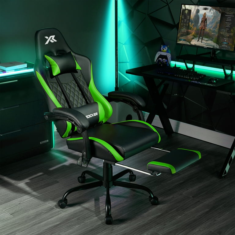 X Rocker Apex PC Gaming Chair with Massage Function and Footrest