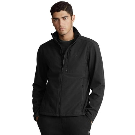 Polo Ralph Lauren Men's Water Repellent Soft Shell Barrier Jacket Black-XS