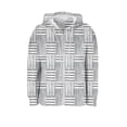 thumbnail image 7 of Womens Plaid Jackets Hooded Full Zip Drawstring Cardigan Loose Stylish Casual Ribbed Hoodie Outwear With Pockets (XL, Khaki), 7 of 7